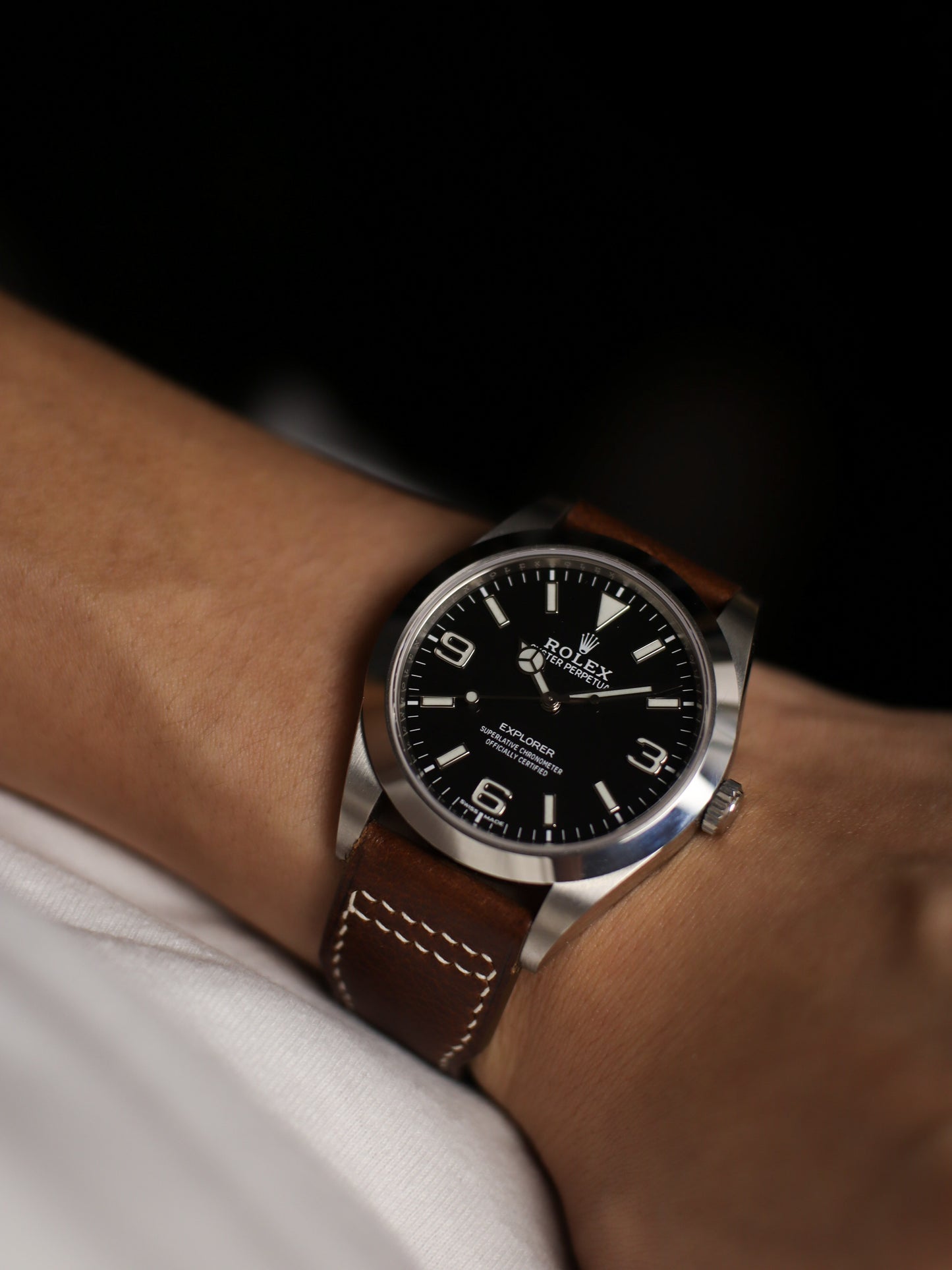 Vintage Dark Brown Vachetta (Minerva Box) Pilot (Lean) Strap