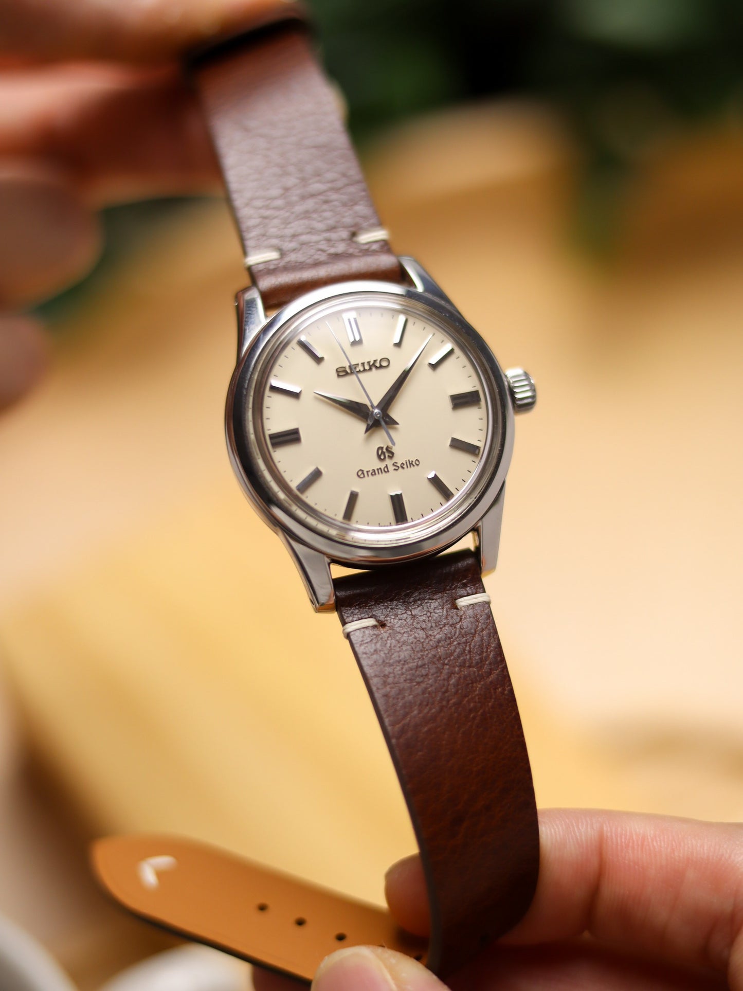 Vintage Dark Brown Vachetta (Minerva Box) Point-Stitch Strap