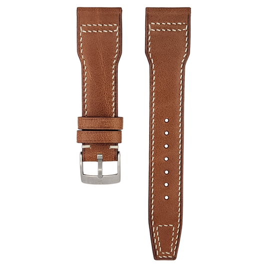 Vintage Light Brown Vachetta (Minerva Box) Pilot (Lean) Strap