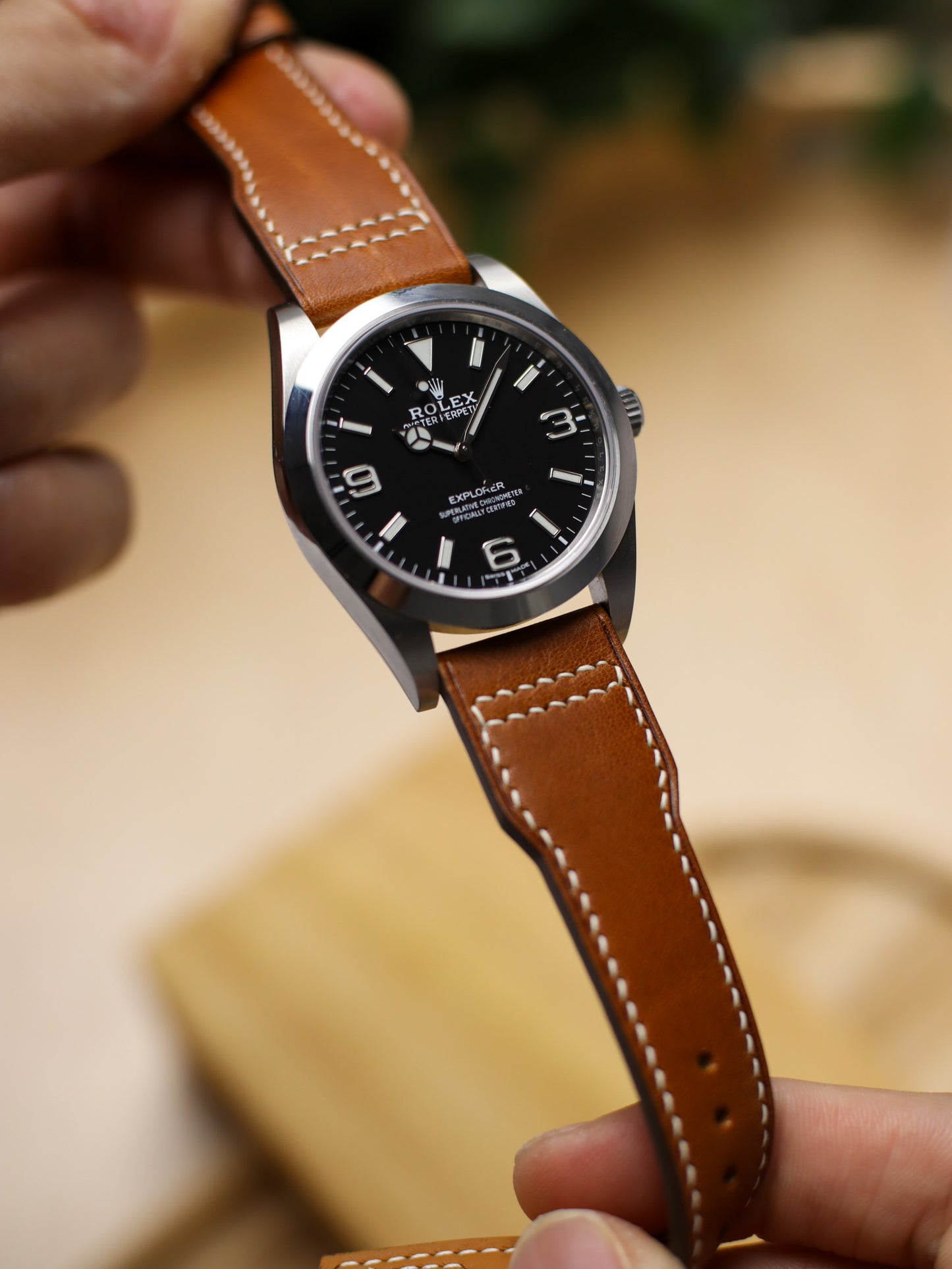 Vintage Light Brown Vachetta (Minerva Box) Pilot (Lean) Strap