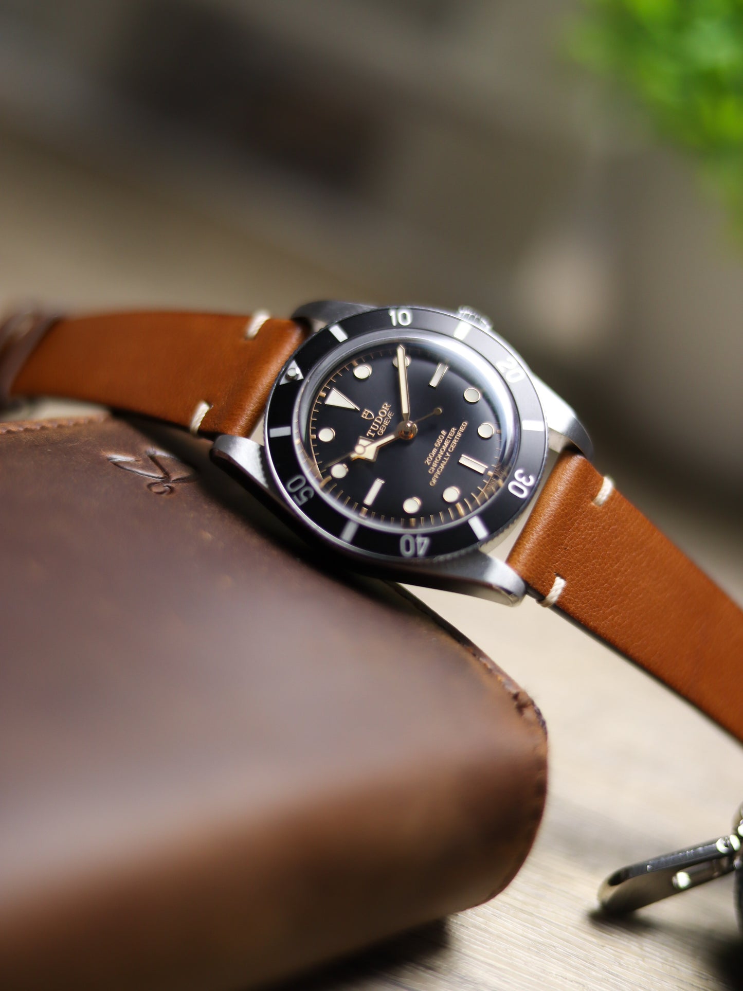 Vintage Light Brown Vachetta (Minerva Box) Point-Stitch Strap