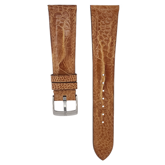 Wood Gold Ostrich Hallmark Strap
