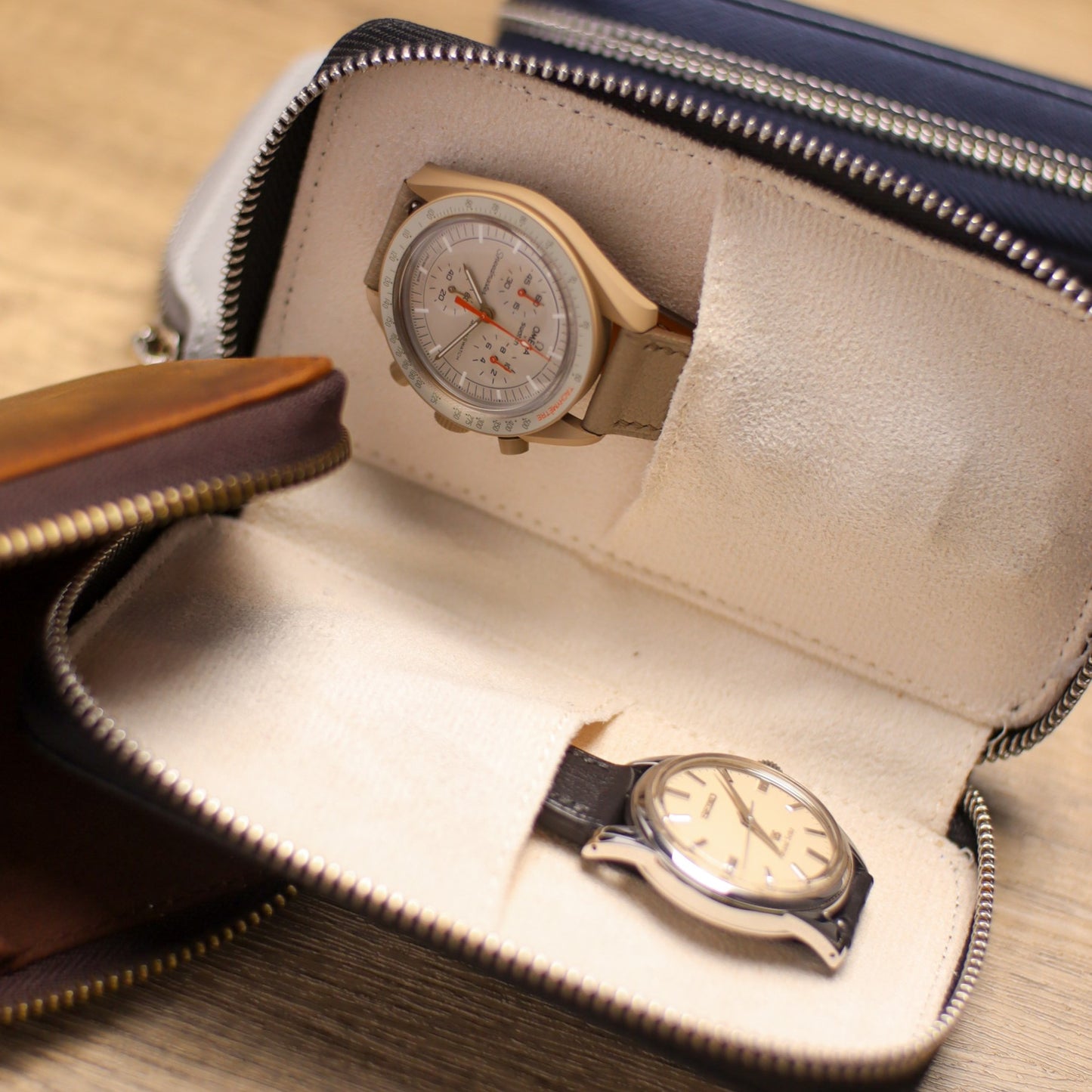 Classic Black Saffiano Zip Pouch