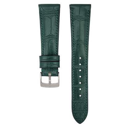 Matte Forest Green Alligator Hallmark Strap