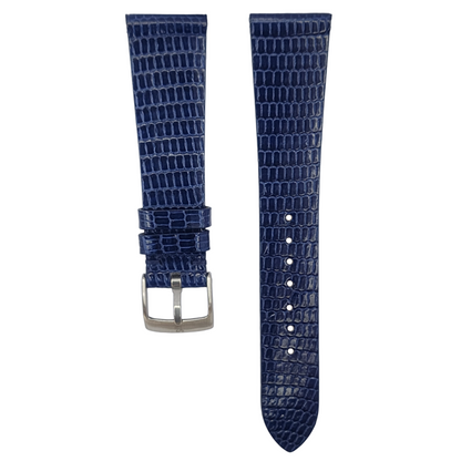 Navy Blue Lizard Stitchless Strap