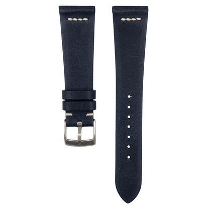 Navy Blue Pueblo Row-Stitch Strap