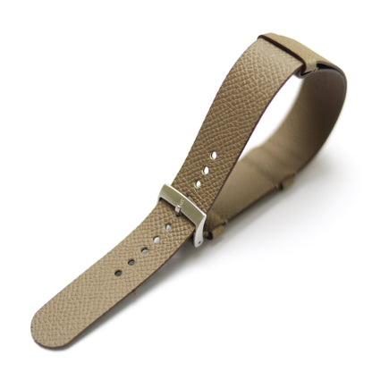 Taupe Epsom Military Tapered Strap