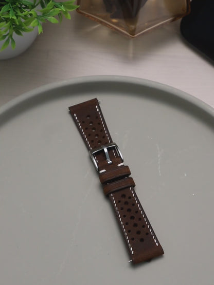 Dark Brown Waxy Rally (Lean) Strap