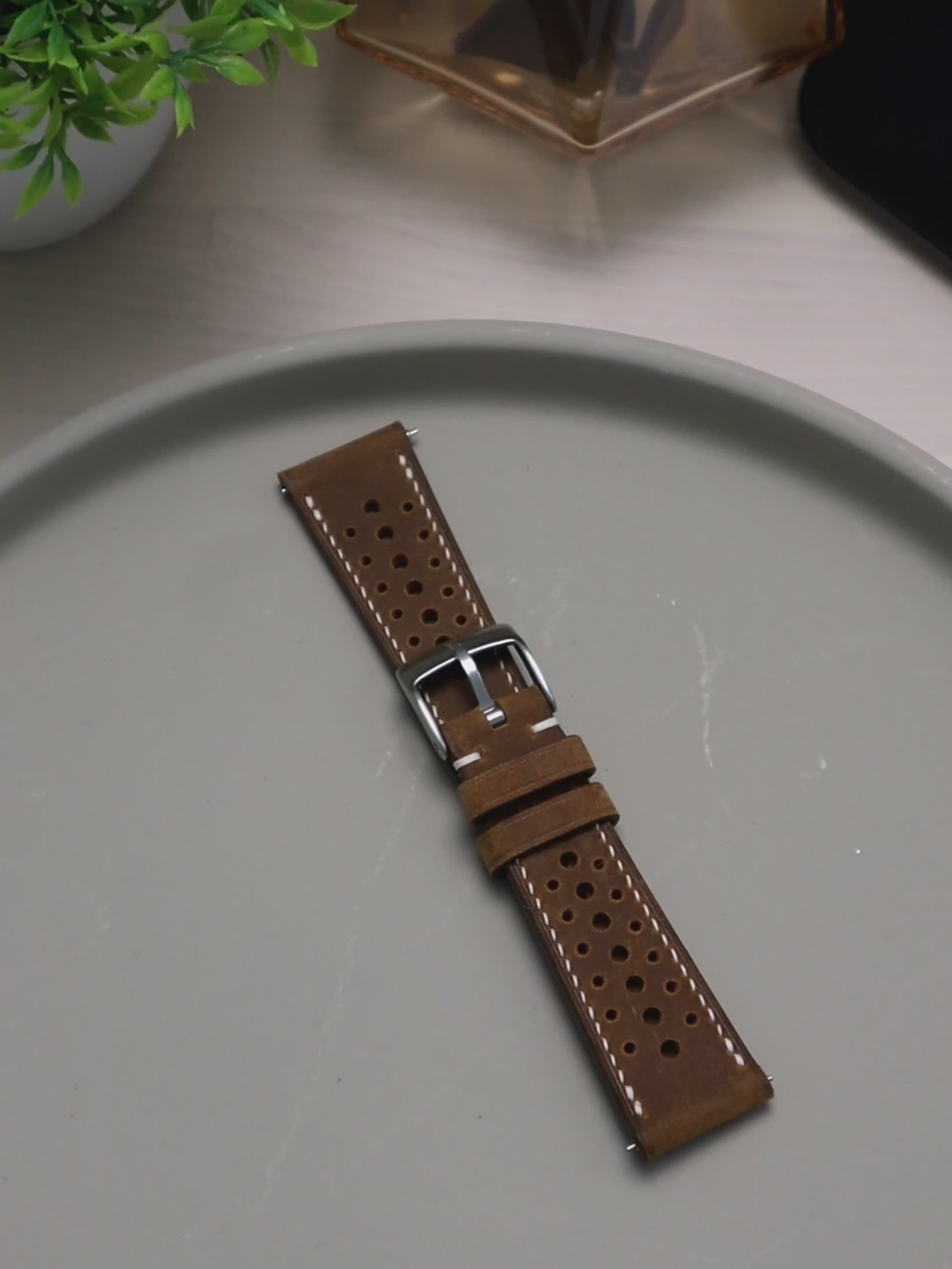 Light Brown Waxy Rally (Lean) Strap – Kairos Stitch